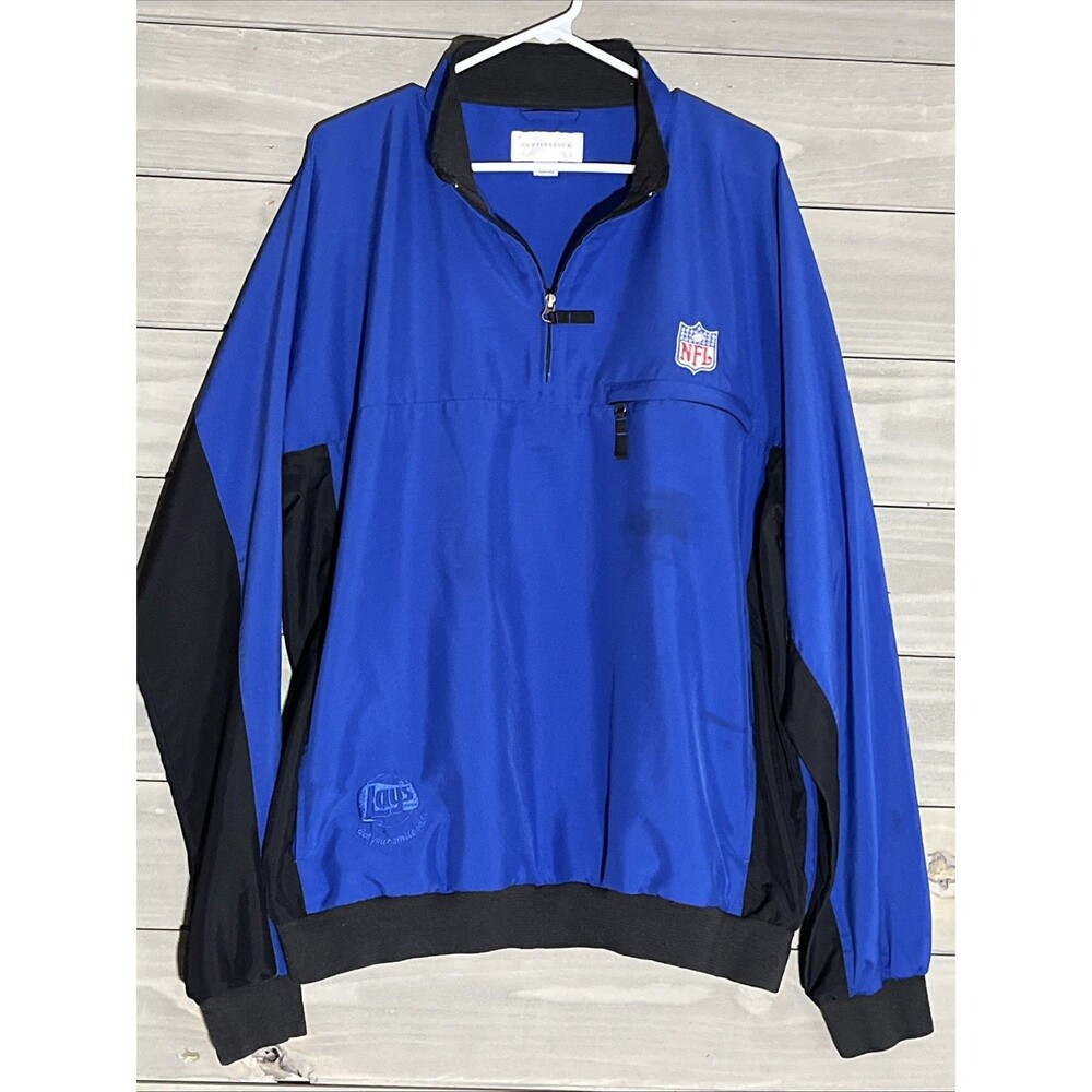 Cutter & Buck NFL Pullover Jacket Windbreaker Mens XXL 2XL 1/4 Zip